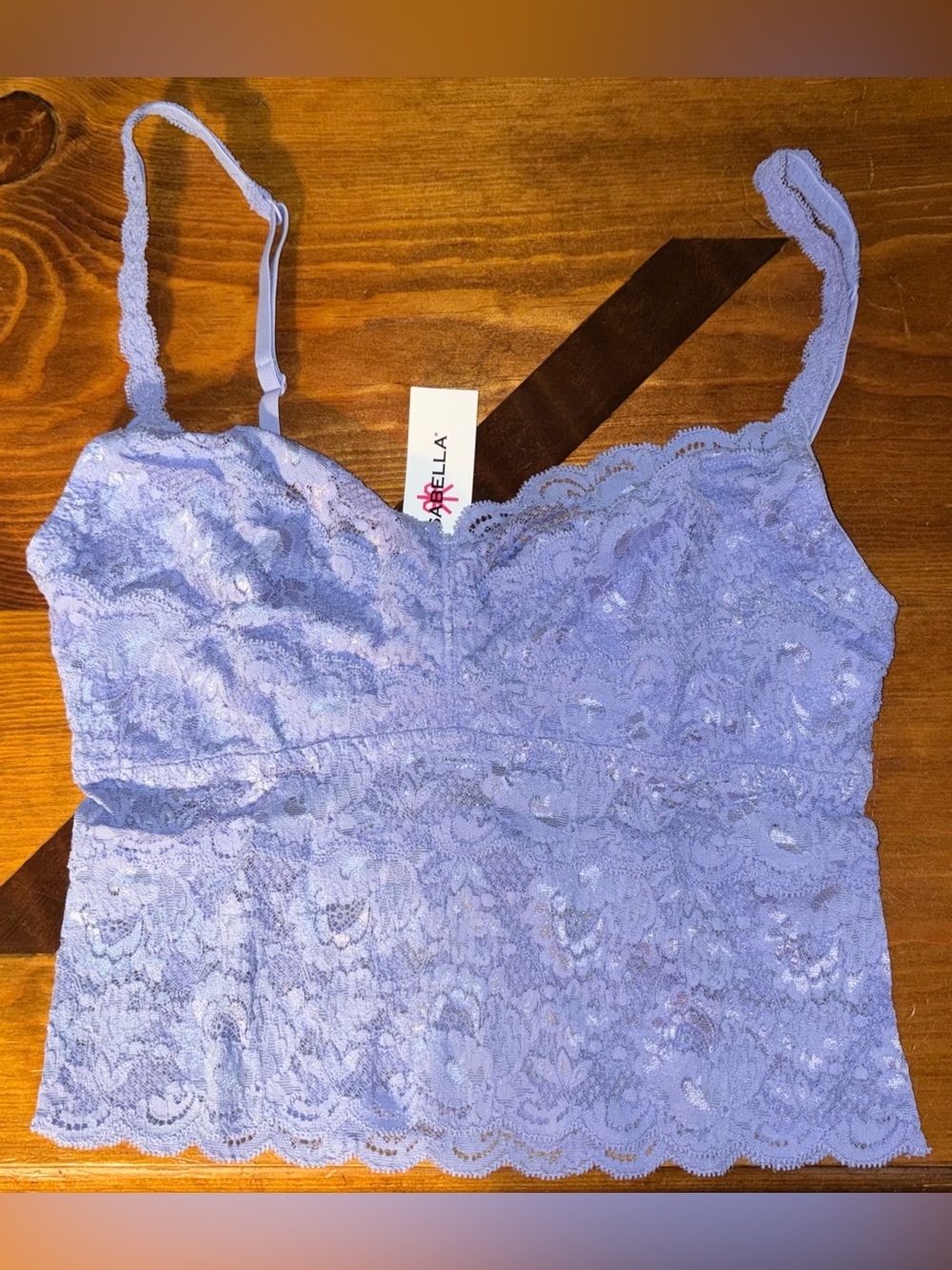 Cosabella Never Say Never (NSN) Cropped Cami in Purple Sky Size Small NWT